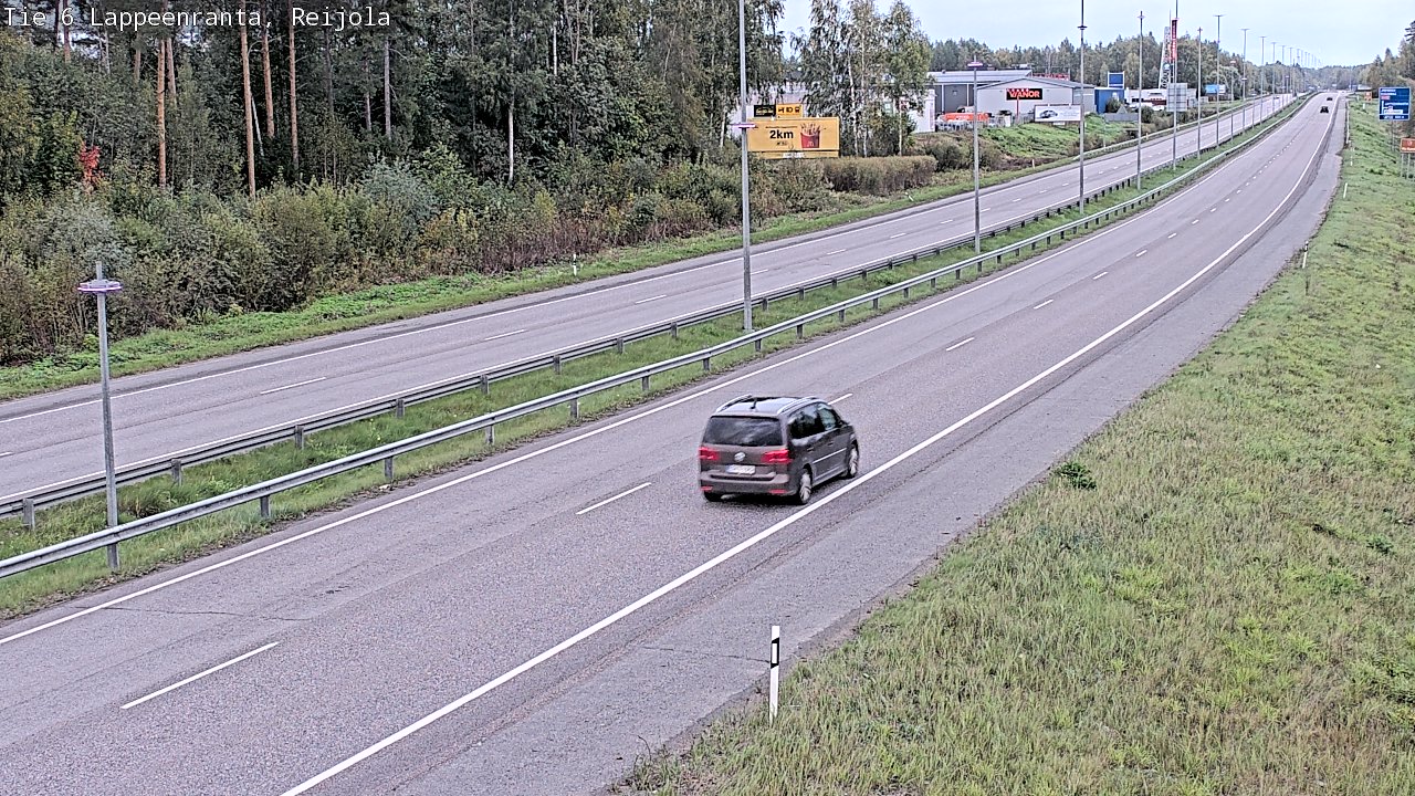 Weather Camera Image Road 6 Lappeenranta, Reijola, Lappeenranta, Etelä-Karjala