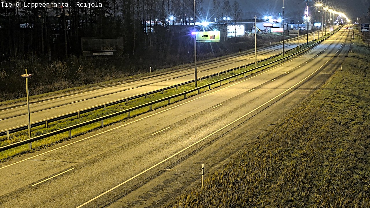 Weather Camera Image Väg 6 Villmanstrand, Reijola, Lappeenranta, Etelä-Karjala