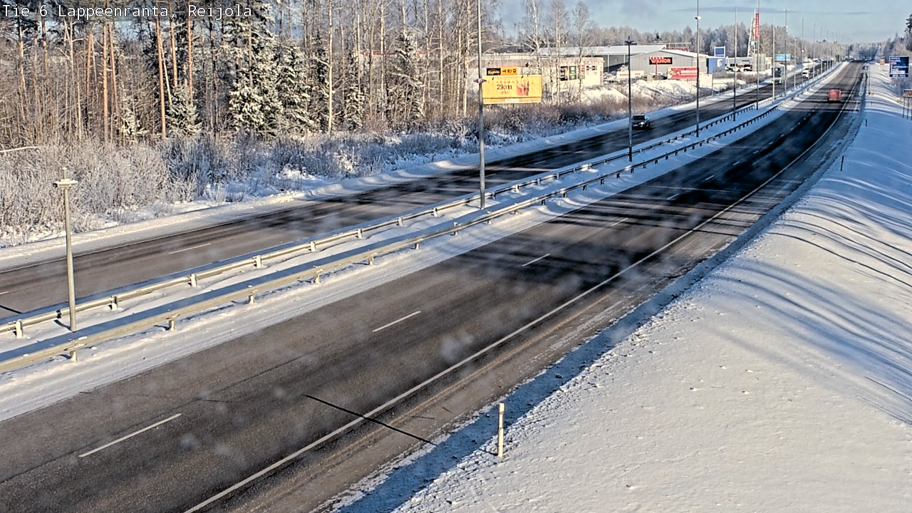 Weather Camera Image Väg 6 Villmanstrand, Reijola, Lappeenranta, Etelä-Karjala