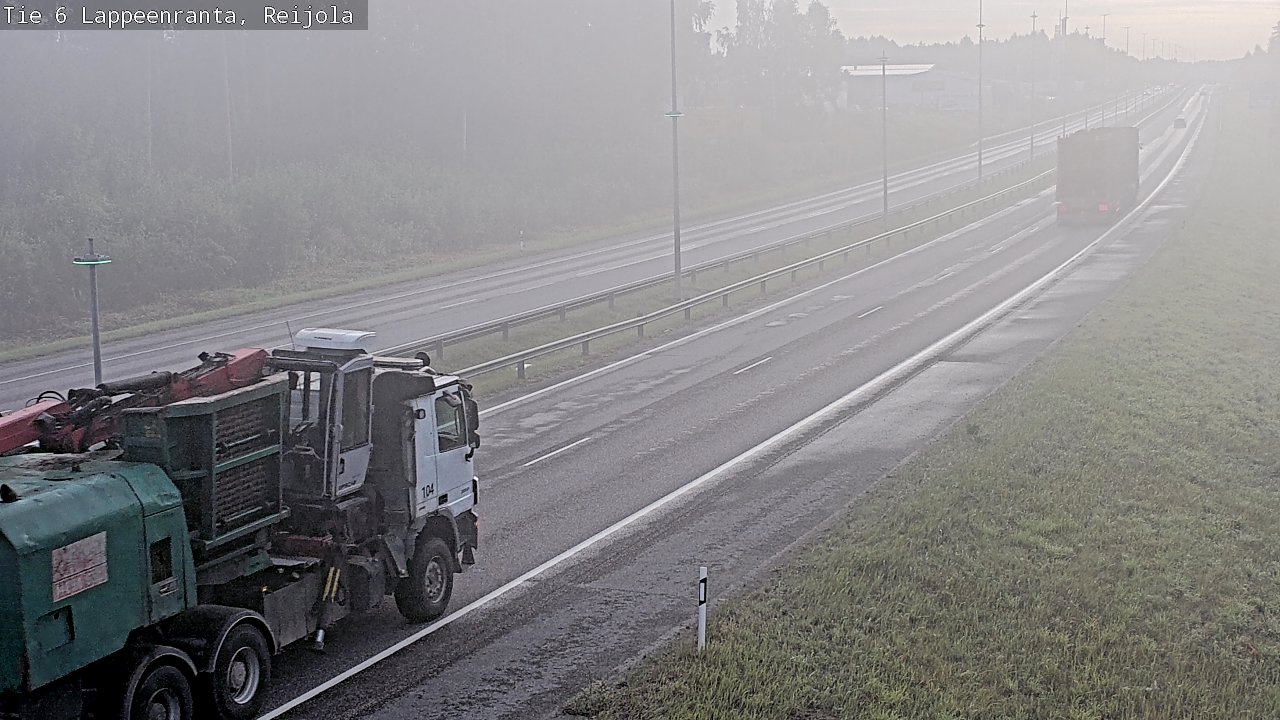Weather Camera Image Road 6 Lappeenranta, Reijola, Lappeenranta, Etelä-Karjala