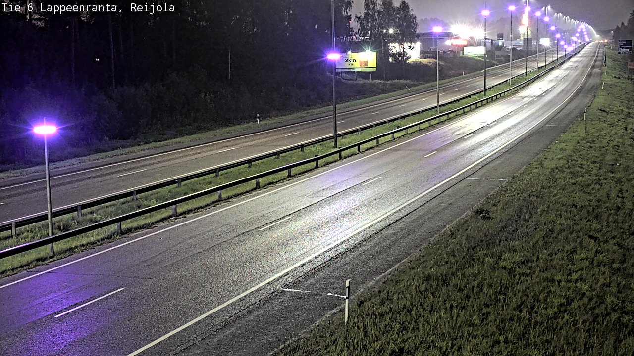 Weather Camera Image Road 6 Lappeenranta, Reijola, Lappeenranta, Etelä-Karjala