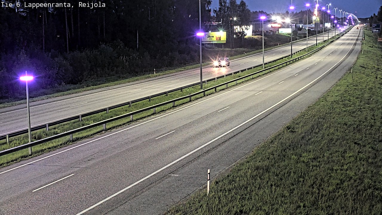 Weather Camera Image Road 6 Lappeenranta, Reijola, Lappeenranta, Etelä-Karjala