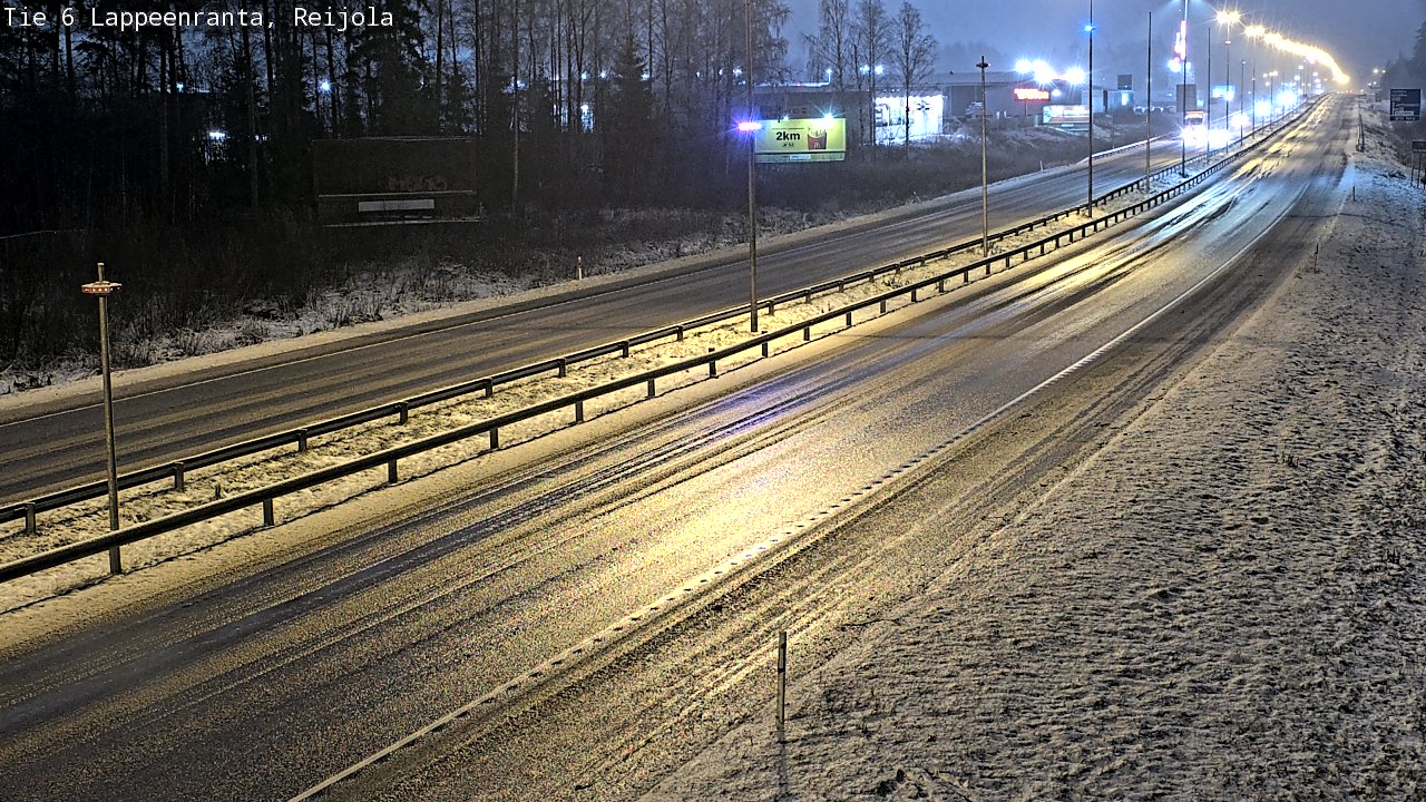 Weather Camera Image Road 6 Lappeenranta, Reijola, Lappeenranta, Etelä-Karjala