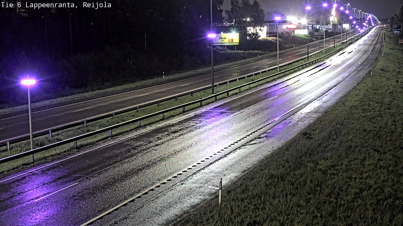 Weather Camera Image Road 6 Lappeenranta, Reijola, Lappeenranta, Etelä-Karjala