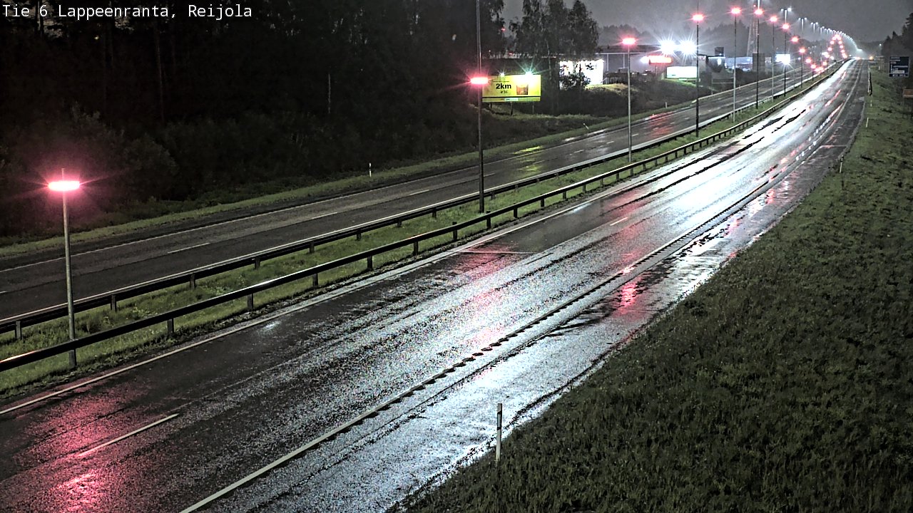 Weather Camera Image Road 6 Lappeenranta, Reijola, Lappeenranta, Etelä-Karjala