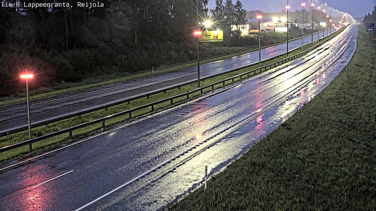 Weather Camera Image Road 6 Lappeenranta, Reijola, Lappeenranta, Etelä-Karjala