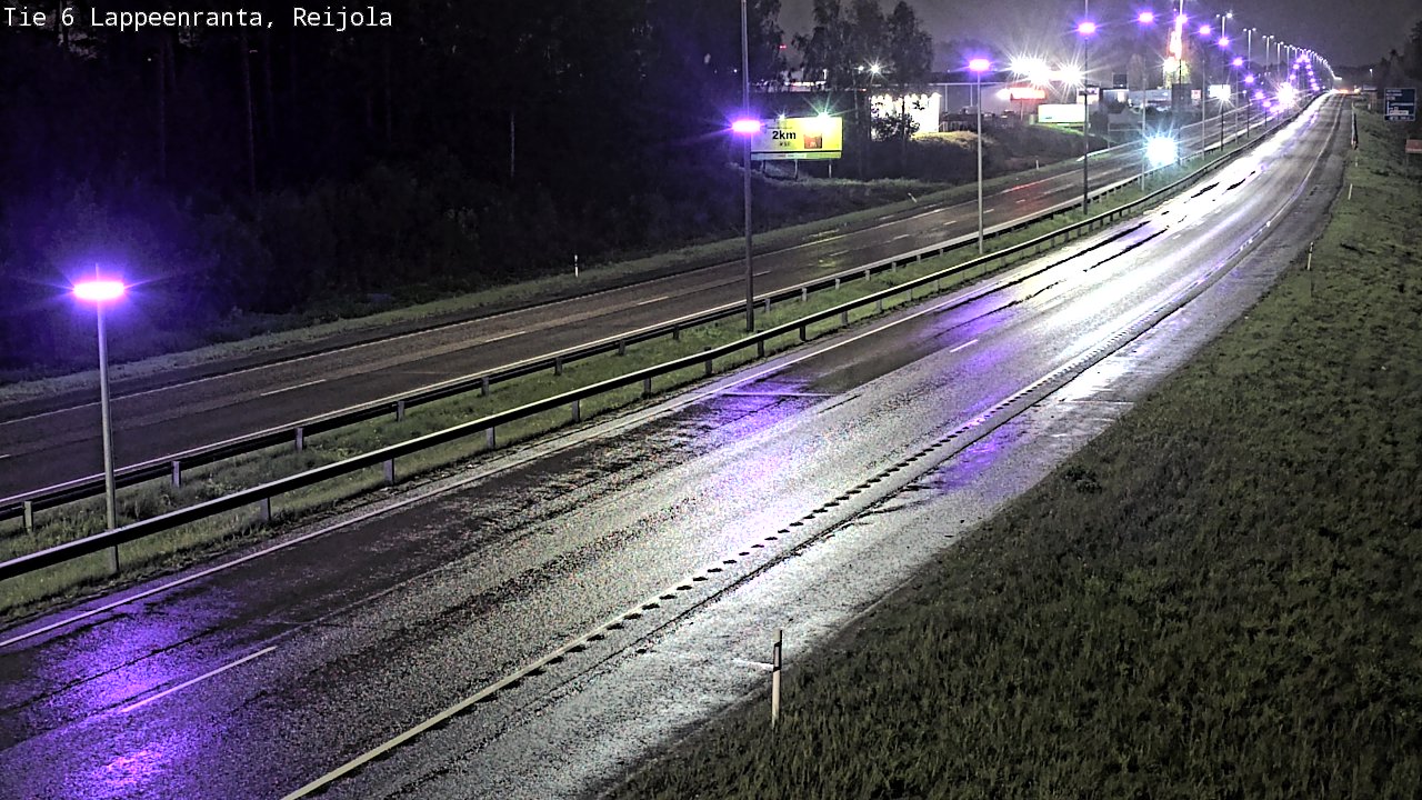 Weather Camera Image Road 6 Lappeenranta, Reijola, Lappeenranta, Etelä-Karjala