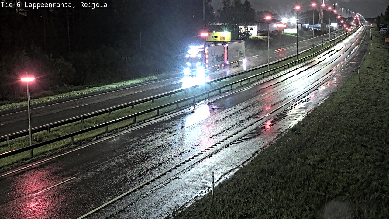Weather Camera Image Road 6 Lappeenranta, Reijola, Lappeenranta, Etelä-Karjala