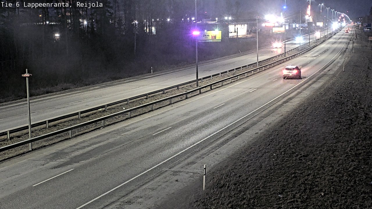Weather Camera Image Road 6 Lappeenranta, Reijola, Lappeenranta, Etelä-Karjala
