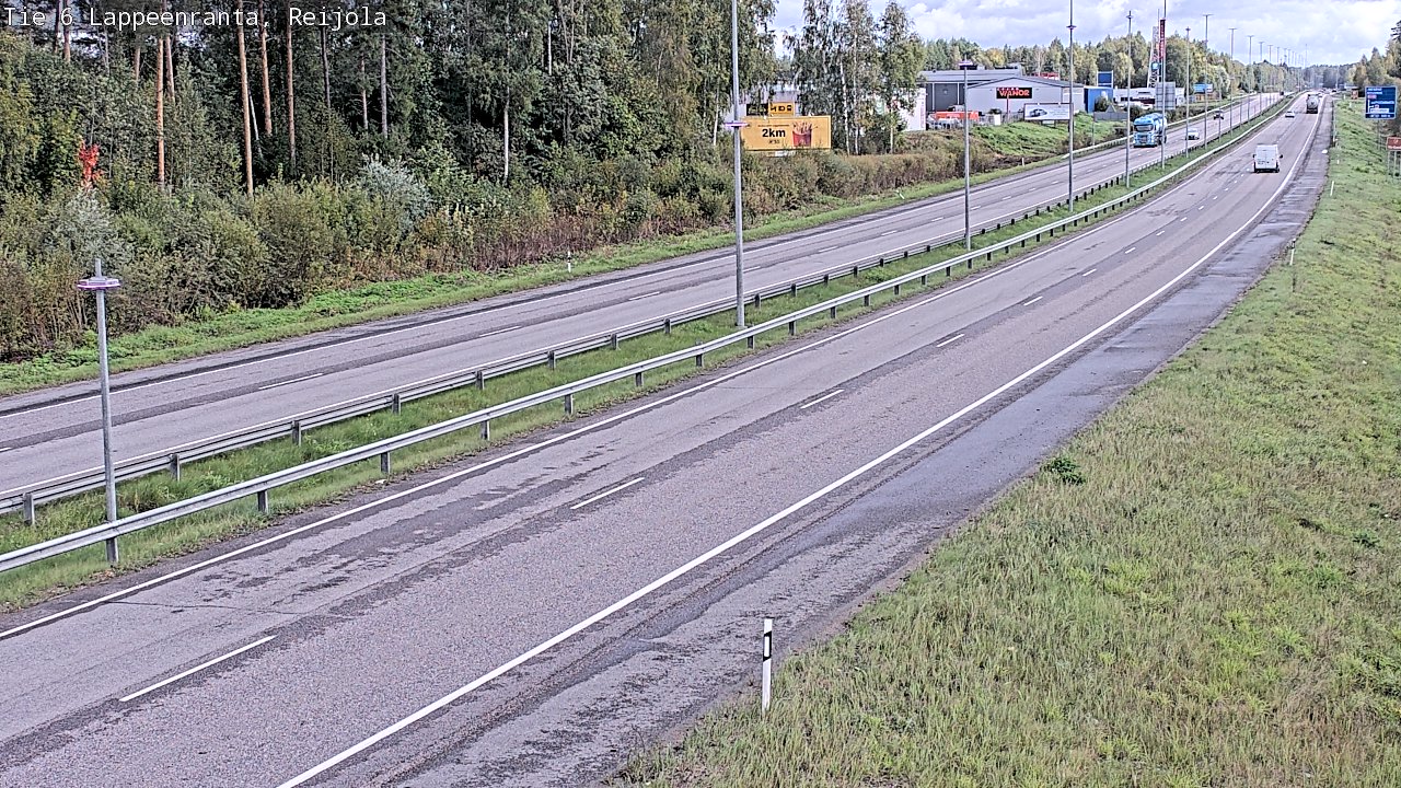 Weather Camera Image Road 6 Lappeenranta, Reijola, Lappeenranta, Etelä-Karjala