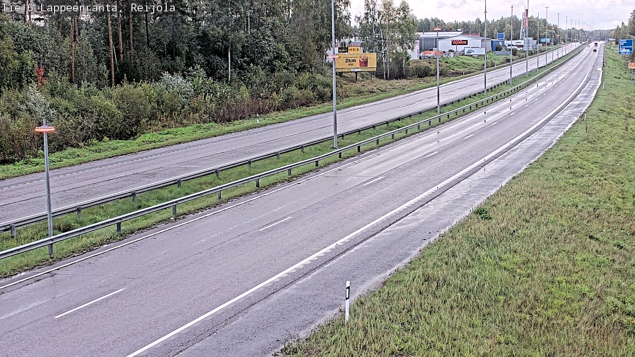 Weather Camera Image Road 6 Lappeenranta, Reijola, Lappeenranta, Etelä-Karjala
