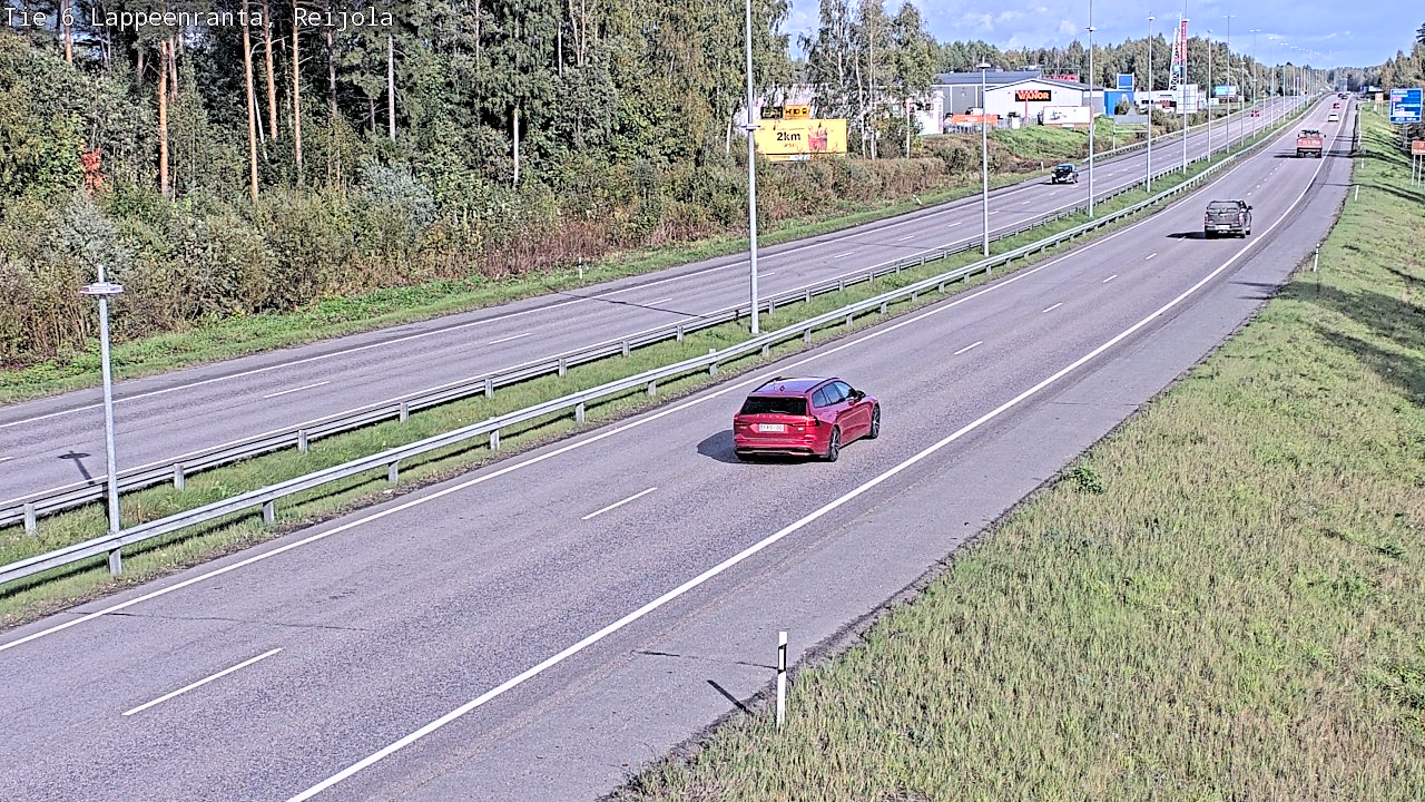 Weather Camera Image Road 6 Lappeenranta, Reijola, Lappeenranta, Etelä-Karjala