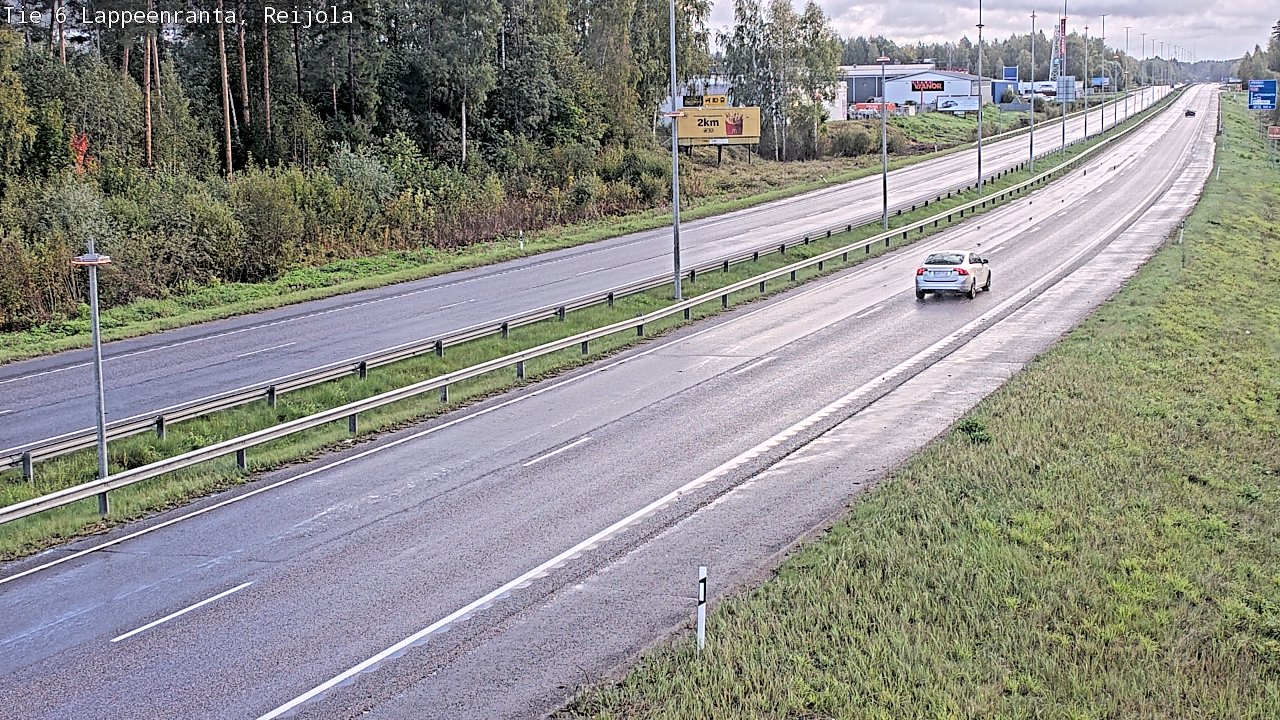 Weather Camera Image Road 6 Lappeenranta, Reijola, Lappeenranta, Etelä-Karjala