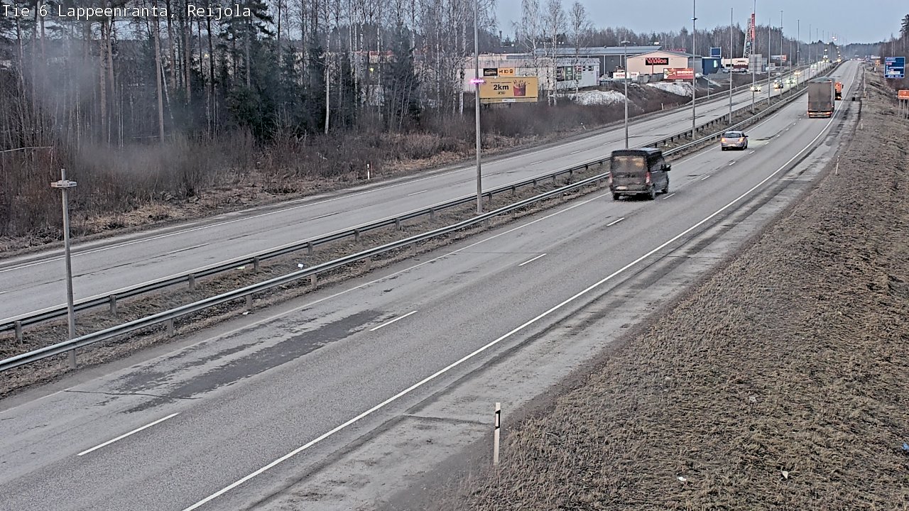 Weather Camera Image Road 6 Lappeenranta, Reijola, Lappeenranta, Etelä-Karjala