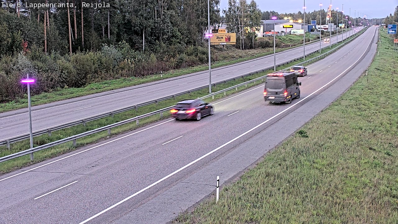 Weather Camera Image Road 6 Lappeenranta, Reijola, Lappeenranta, Etelä-Karjala