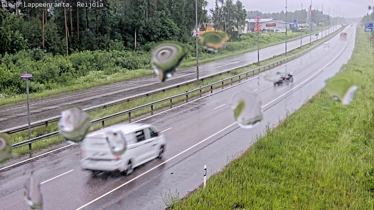Weather Camera Image Väg 6 Villmanstrand, Reijola, Lappeenranta, Etelä-Karjala