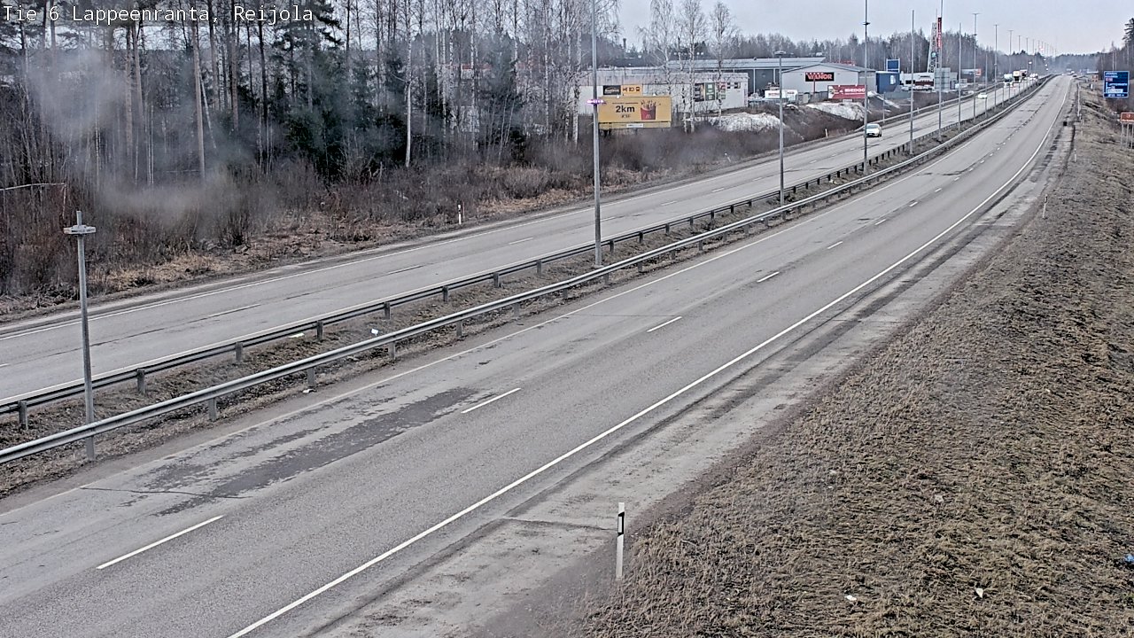 Weather Camera Image Road 6 Lappeenranta, Reijola, Lappeenranta, Etelä-Karjala