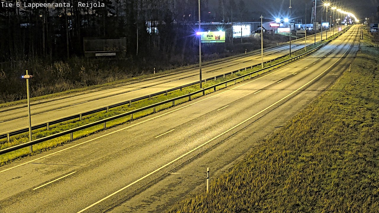 Weather Camera Image Väg 6 Villmanstrand, Reijola, Lappeenranta, Etelä-Karjala