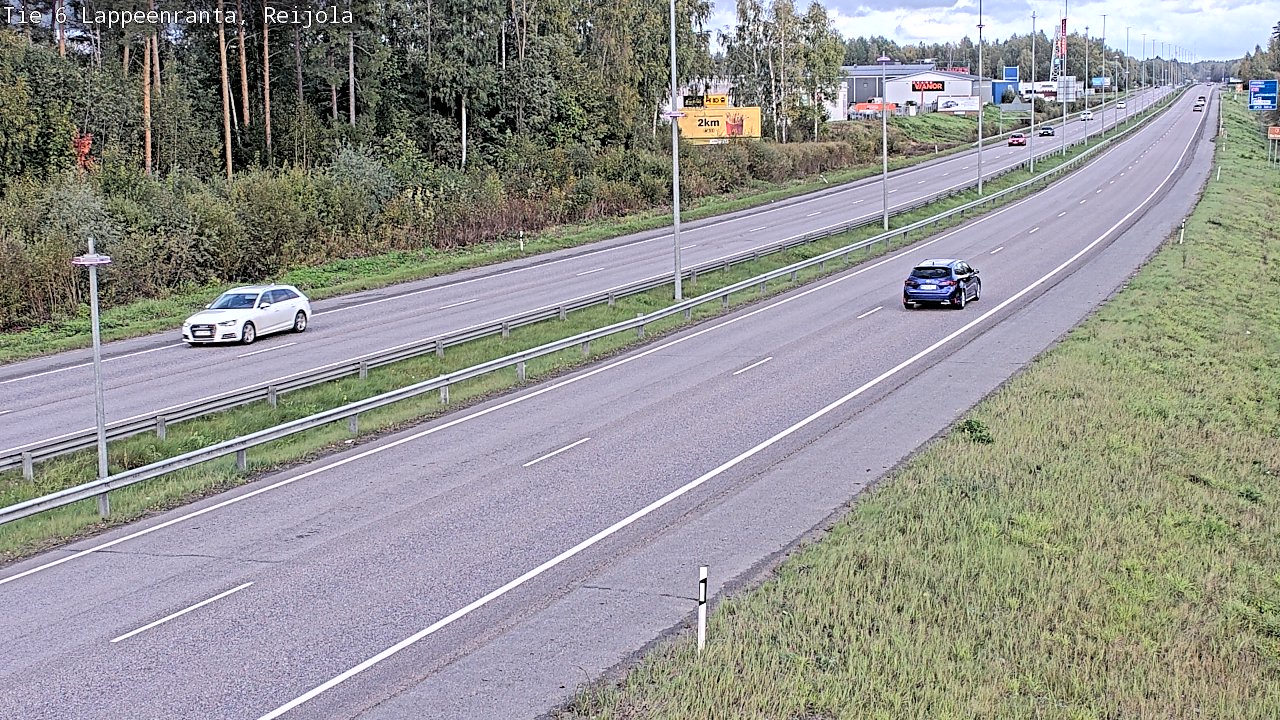 Weather Camera Image Road 6 Lappeenranta, Reijola, Lappeenranta, Etelä-Karjala