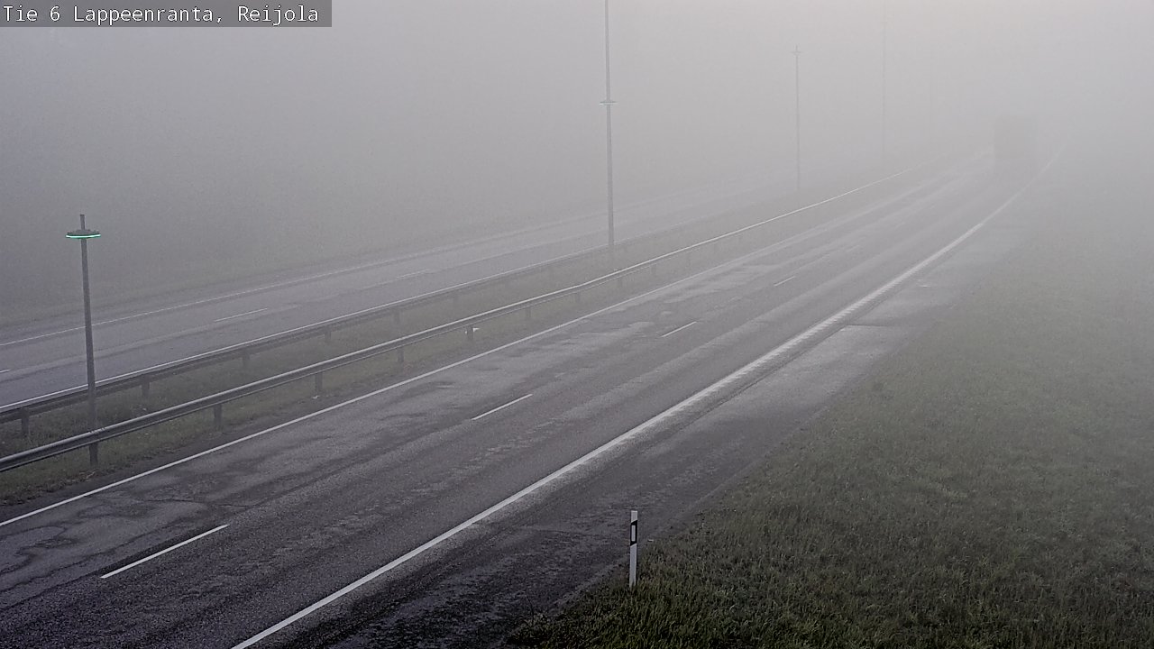 Weather Camera Image Road 6 Lappeenranta, Reijola, Lappeenranta, Etelä-Karjala