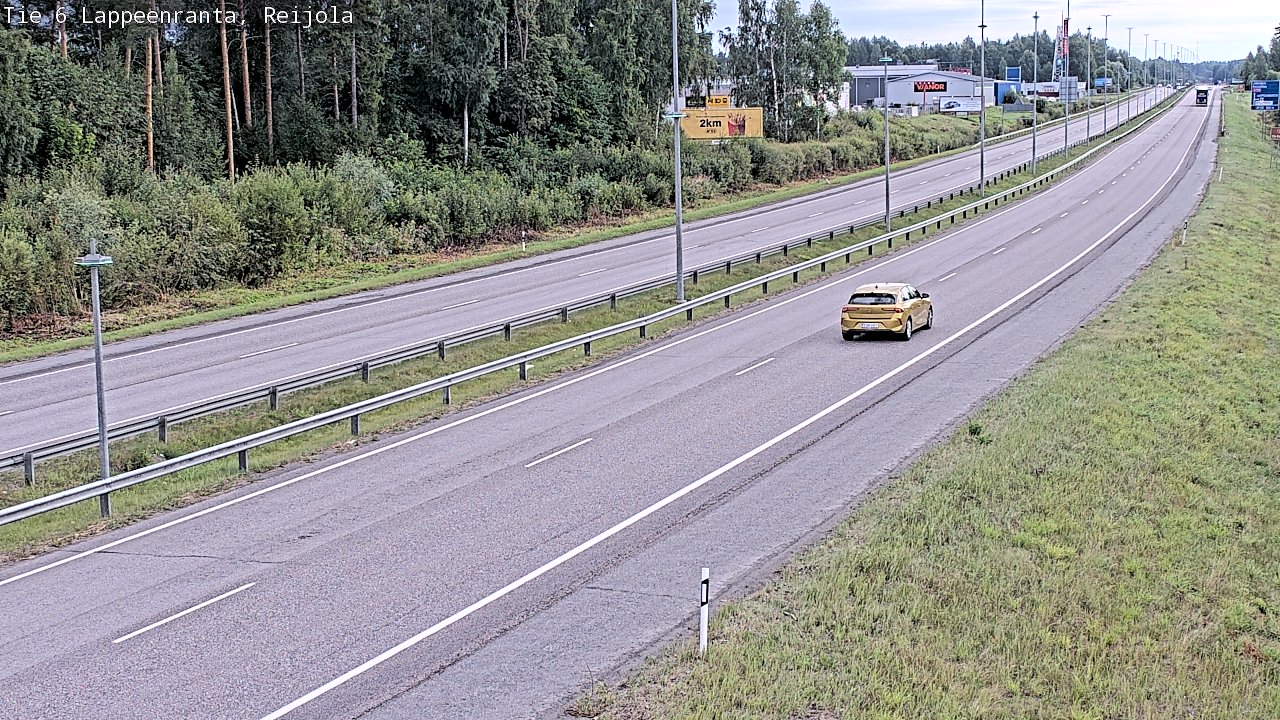 Weather Camera Image Road 6 Lappeenranta, Reijola, Lappeenranta, Etelä-Karjala