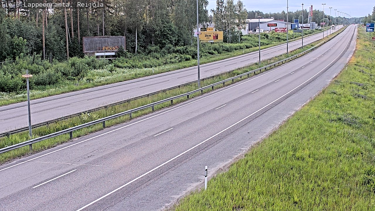 Weather Camera Image Road 6 Lappeenranta, Reijola, Lappeenranta, Etelä-Karjala