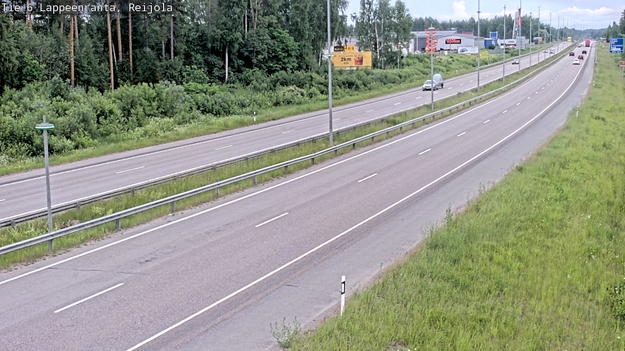 Kelikamerat Kuva Tie 6 Lappeenranta, Reijola, Lappeenranta, Etelä-Karjala
