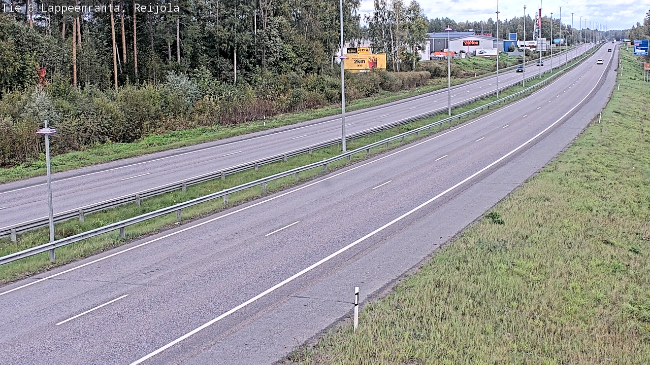 Weather Camera Image Road 6 Lappeenranta, Reijola, Lappeenranta, Etelä-Karjala