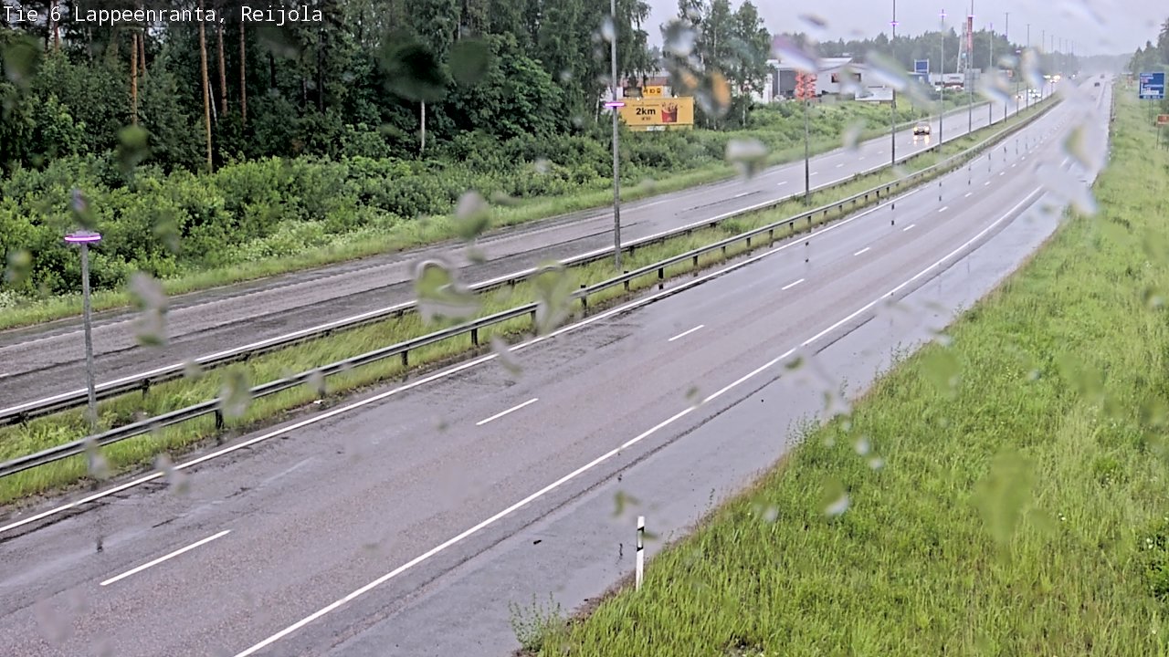 Weather Camera Image Väg 6 Villmanstrand, Reijola, Lappeenranta, Etelä-Karjala
