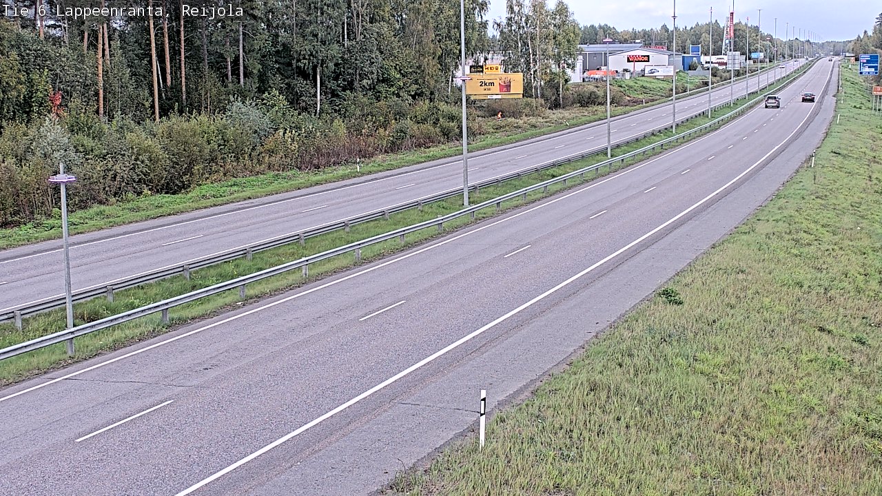 Weather Camera Image Road 6 Lappeenranta, Reijola, Lappeenranta, Etelä-Karjala