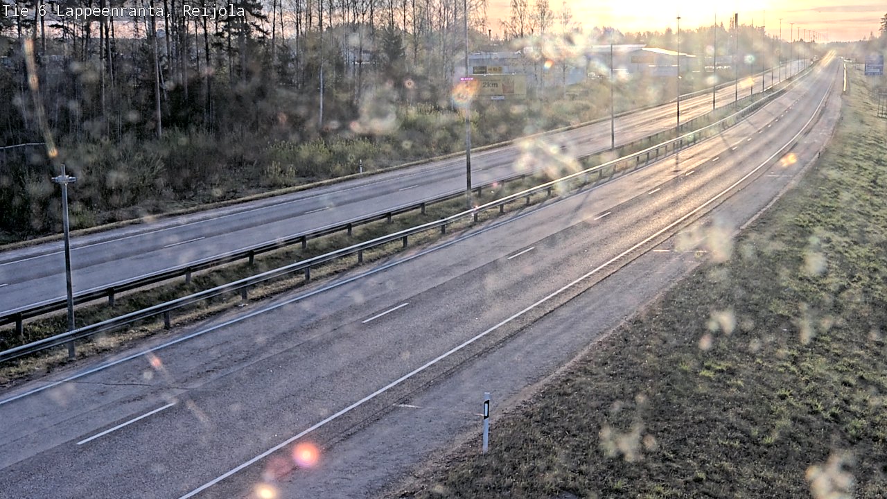 Weather Camera Image Road 6 Lappeenranta, Reijola, Lappeenranta, Etelä-Karjala
