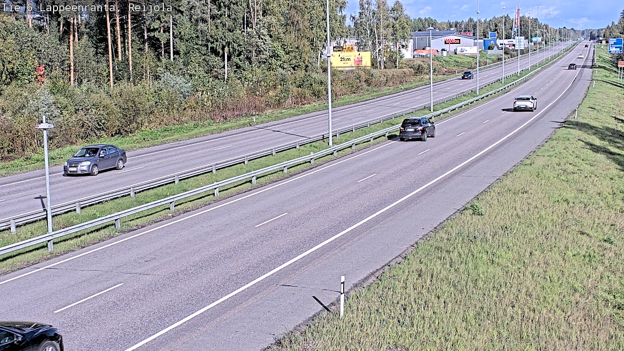 Weather Camera Image Road 6 Lappeenranta, Reijola, Lappeenranta, Etelä-Karjala