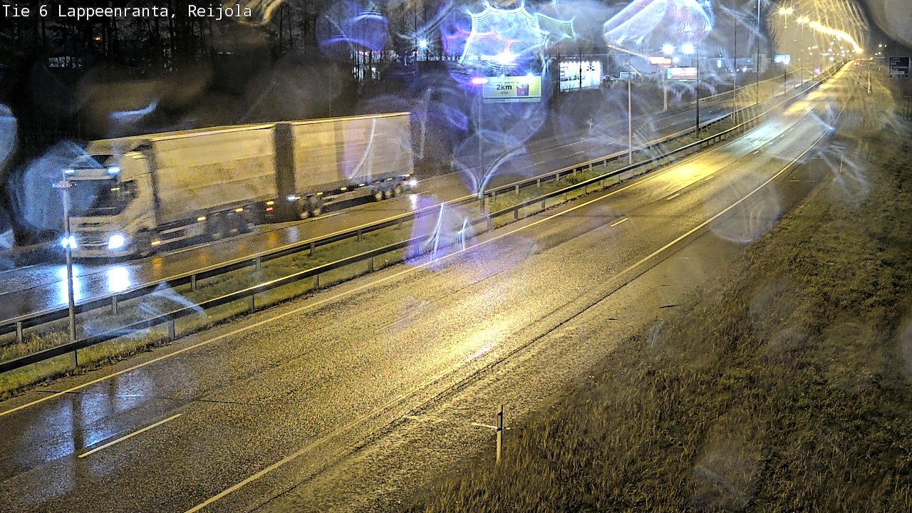 Weather Camera Image Väg 6 Villmanstrand, Reijola, Lappeenranta, Etelä-Karjala