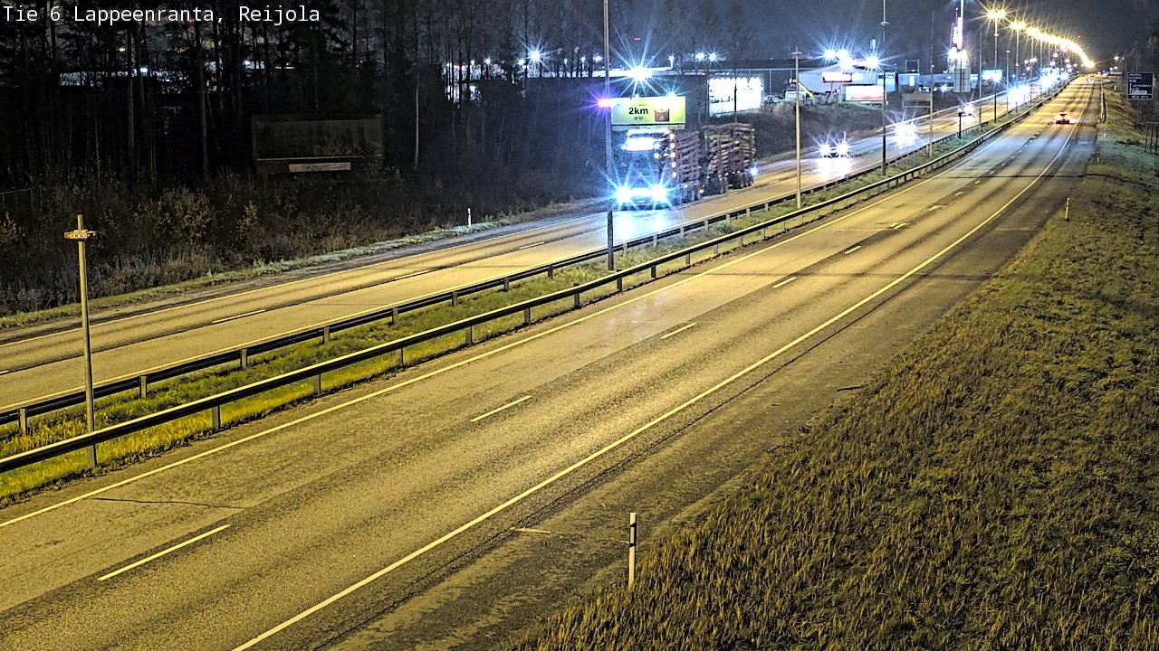 Weather Camera Image Väg 6 Villmanstrand, Reijola, Lappeenranta, Etelä-Karjala
