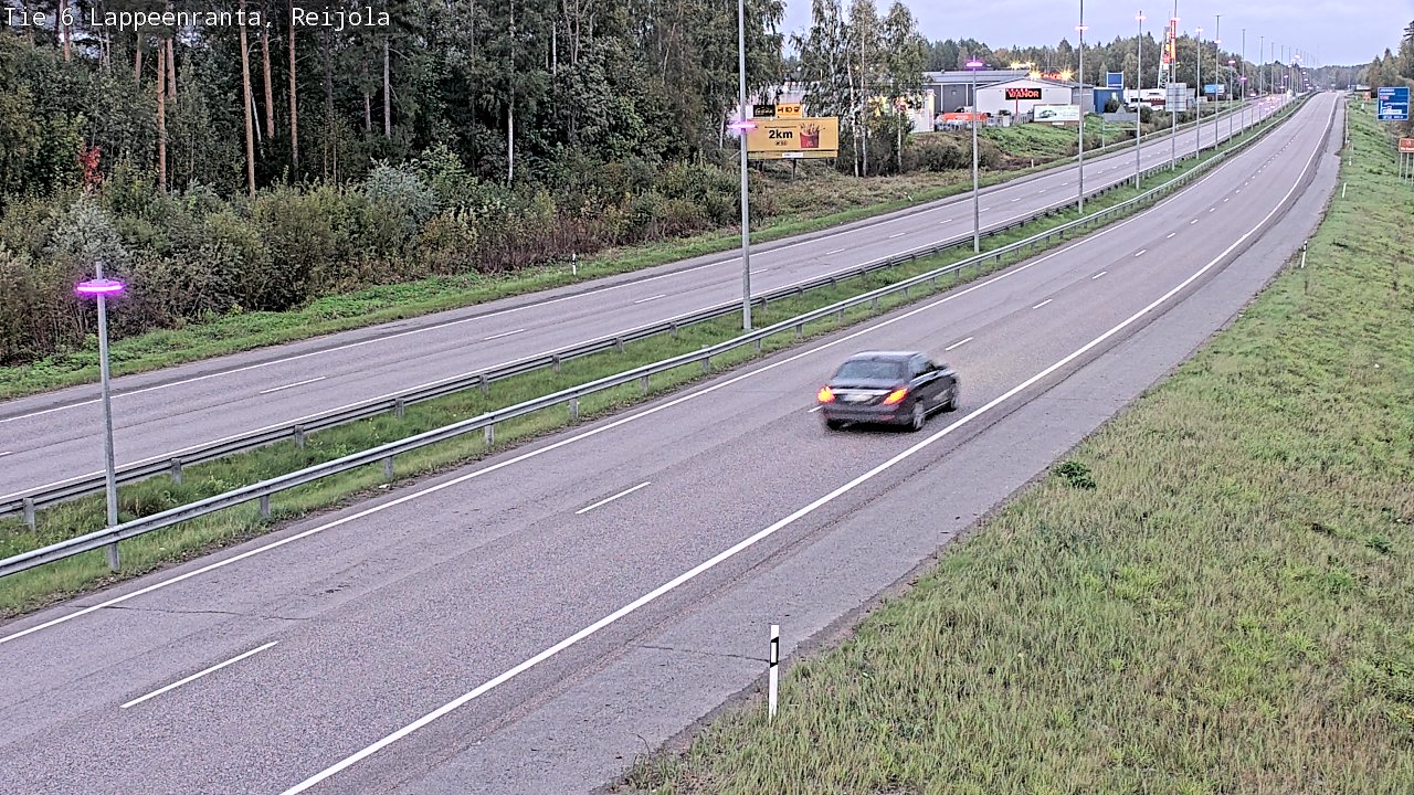 Weather Camera Image Road 6 Lappeenranta, Reijola, Lappeenranta, Etelä-Karjala
