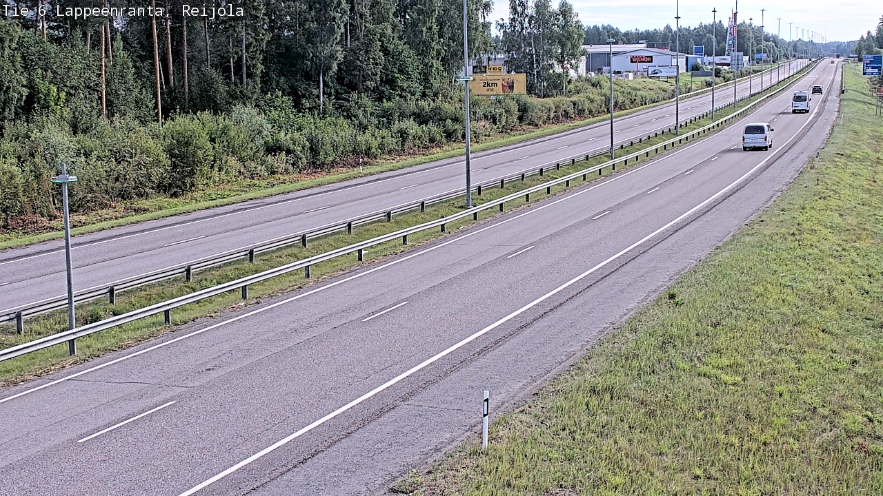 Weather Camera Image Road 6 Lappeenranta, Reijola, Lappeenranta, Etelä-Karjala