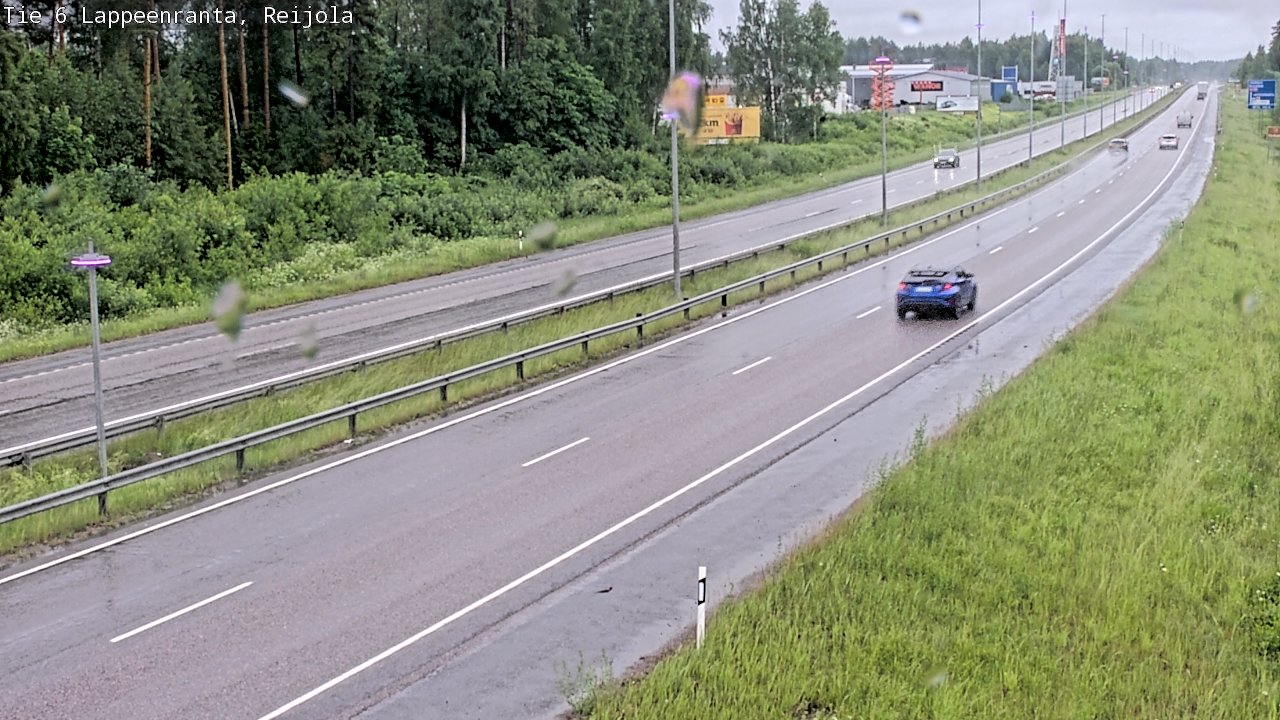 Weather Camera Image Väg 6 Villmanstrand, Reijola, Lappeenranta, Etelä-Karjala