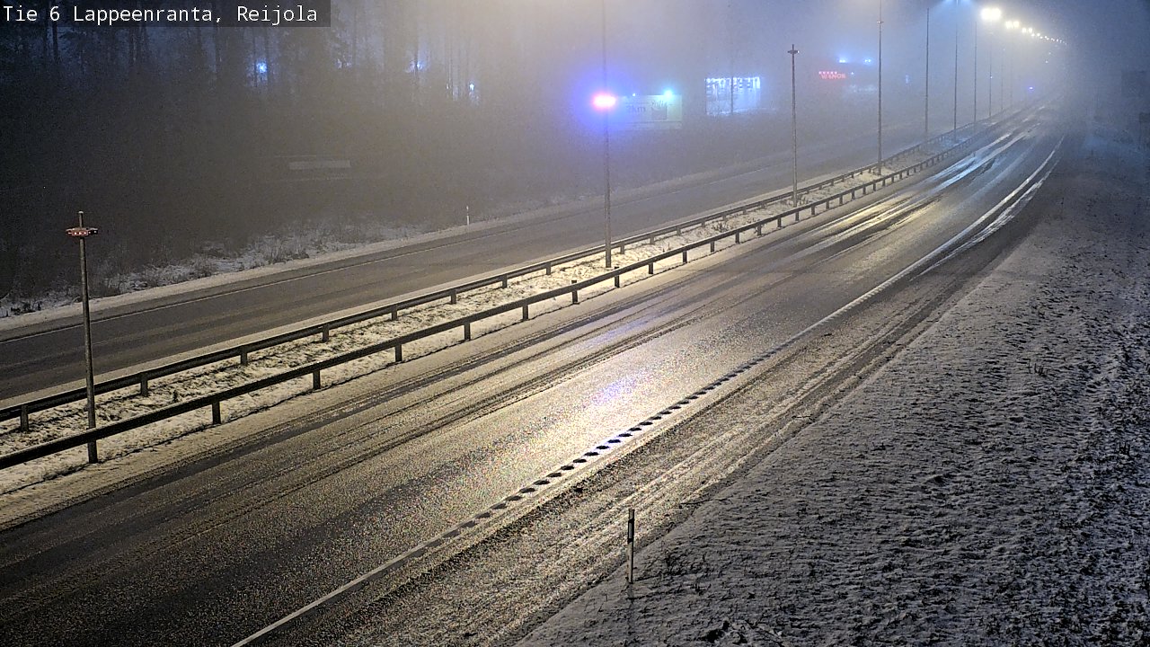 Weather Camera Image Road 6 Lappeenranta, Reijola, Lappeenranta, Etelä-Karjala