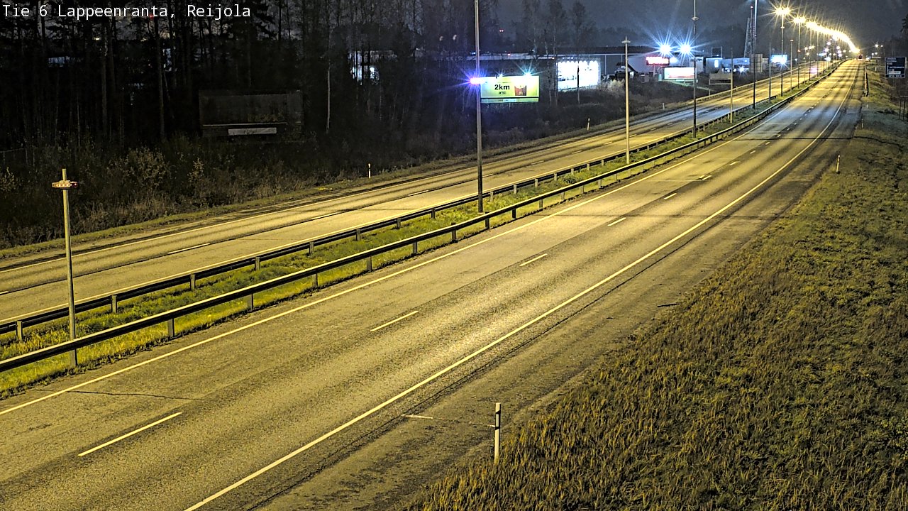 Weather Camera Image Väg 6 Villmanstrand, Reijola, Lappeenranta, Etelä-Karjala