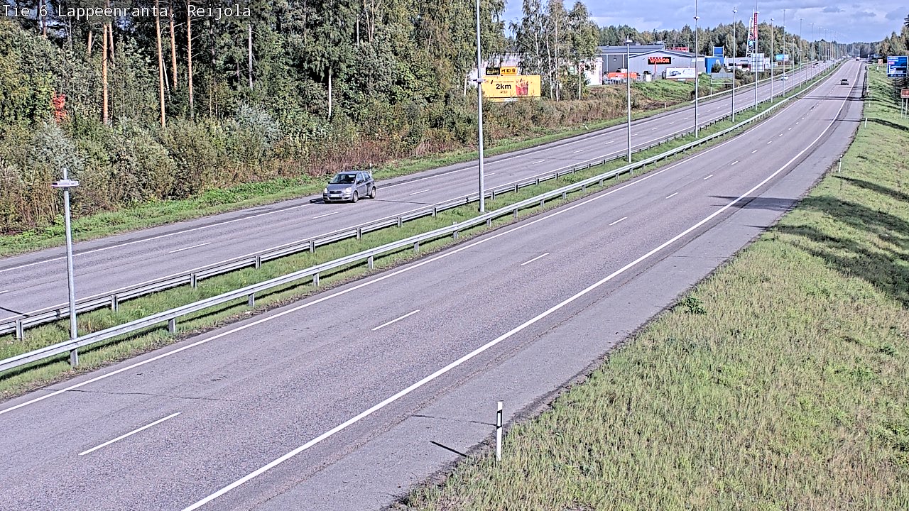 Weather Camera Image Road 6 Lappeenranta, Reijola, Lappeenranta, Etelä-Karjala