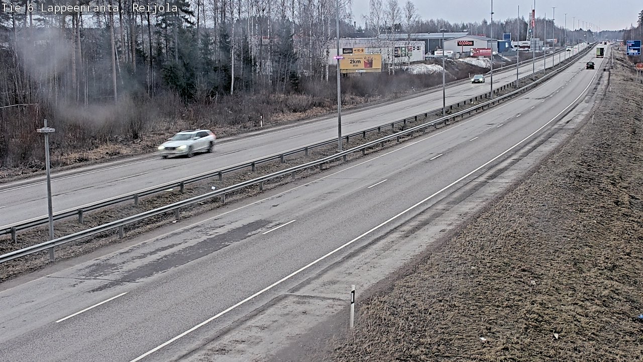 Weather Camera Image Road 6 Lappeenranta, Reijola, Lappeenranta, Etelä-Karjala