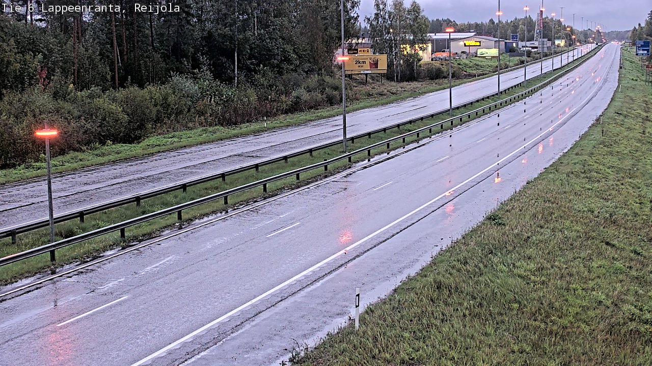 Weather Camera Image Road 6 Lappeenranta, Reijola, Lappeenranta, Etelä-Karjala