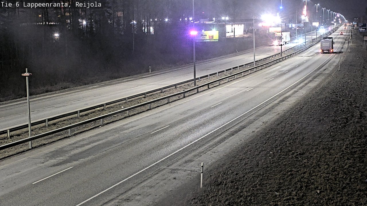 Weather Camera Image Road 6 Lappeenranta, Reijola, Lappeenranta, Etelä-Karjala