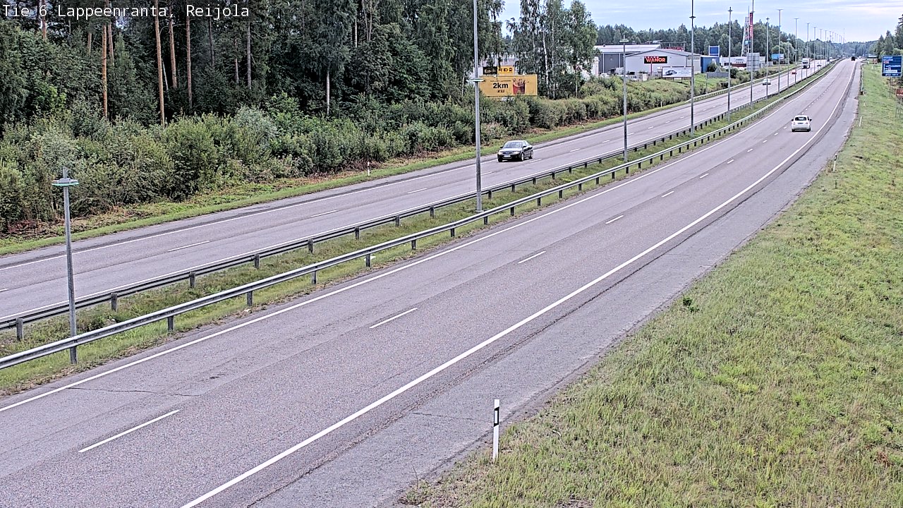 Weather Camera Image Road 6 Lappeenranta, Reijola, Lappeenranta, Etelä-Karjala