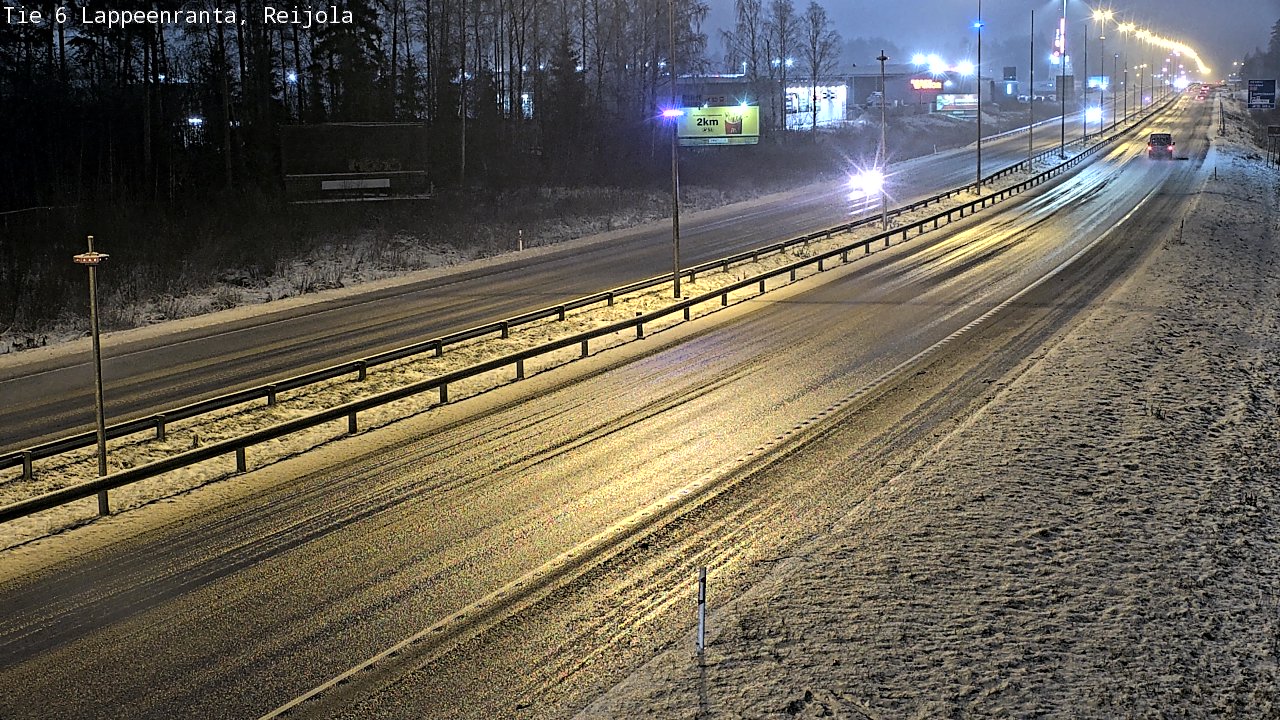Weather Camera Image Road 6 Lappeenranta, Reijola, Lappeenranta, Etelä-Karjala