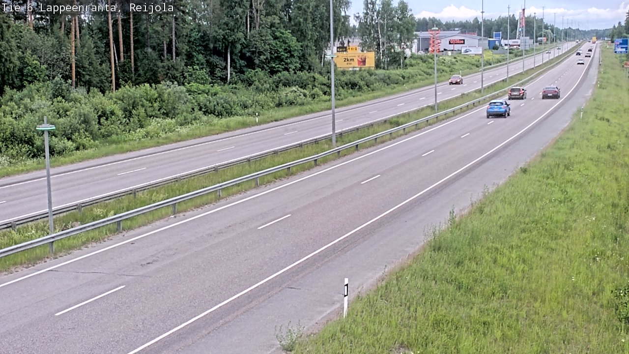 Kelikamerat Kuva Tie 6 Lappeenranta, Reijola, Lappeenranta, Etelä-Karjala