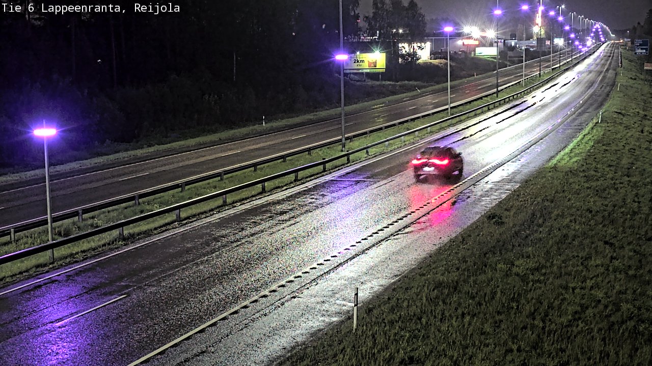 Weather Camera Image Road 6 Lappeenranta, Reijola, Lappeenranta, Etelä-Karjala