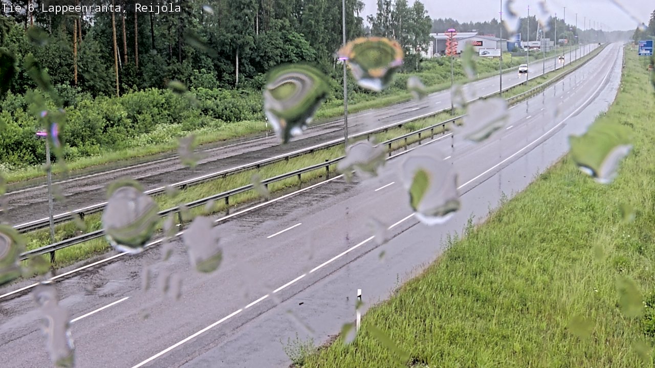 Weather Camera Image Väg 6 Villmanstrand, Reijola, Lappeenranta, Etelä-Karjala