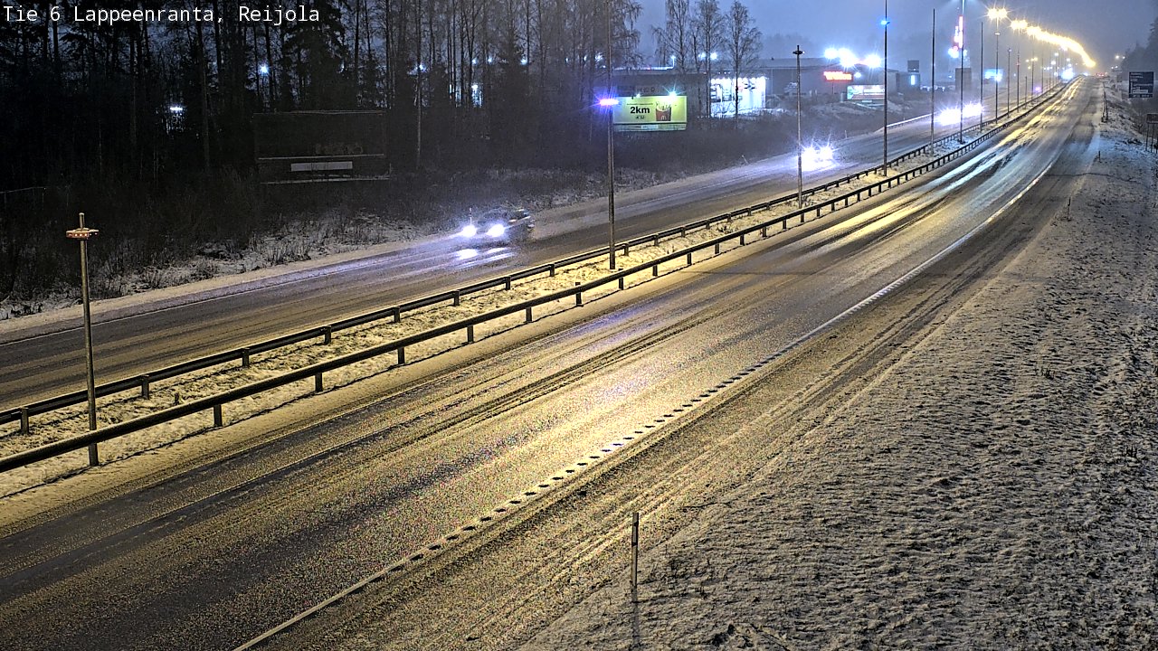 Weather Camera Image Road 6 Lappeenranta, Reijola, Lappeenranta, Etelä-Karjala