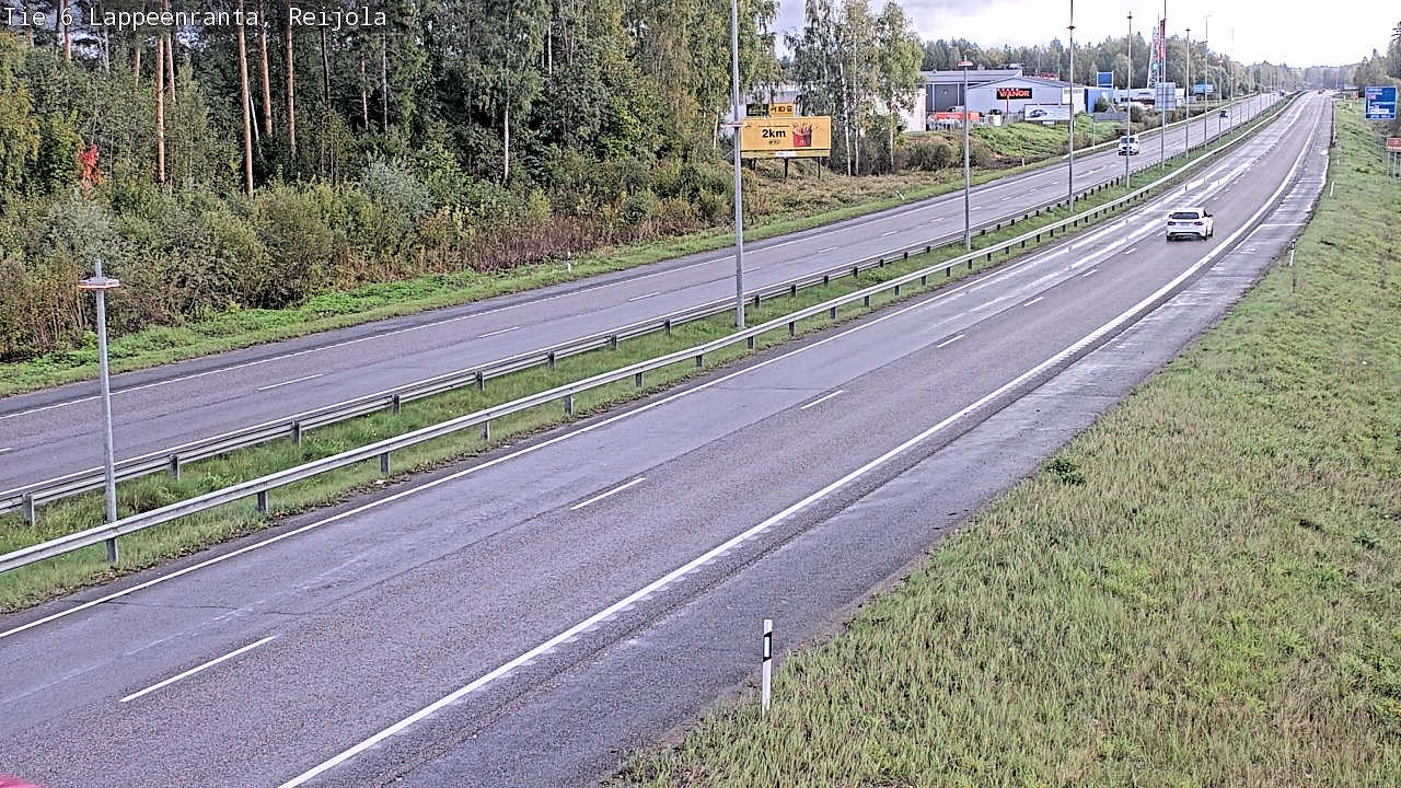 Weather Camera Image Road 6 Lappeenranta, Reijola, Lappeenranta, Etelä-Karjala